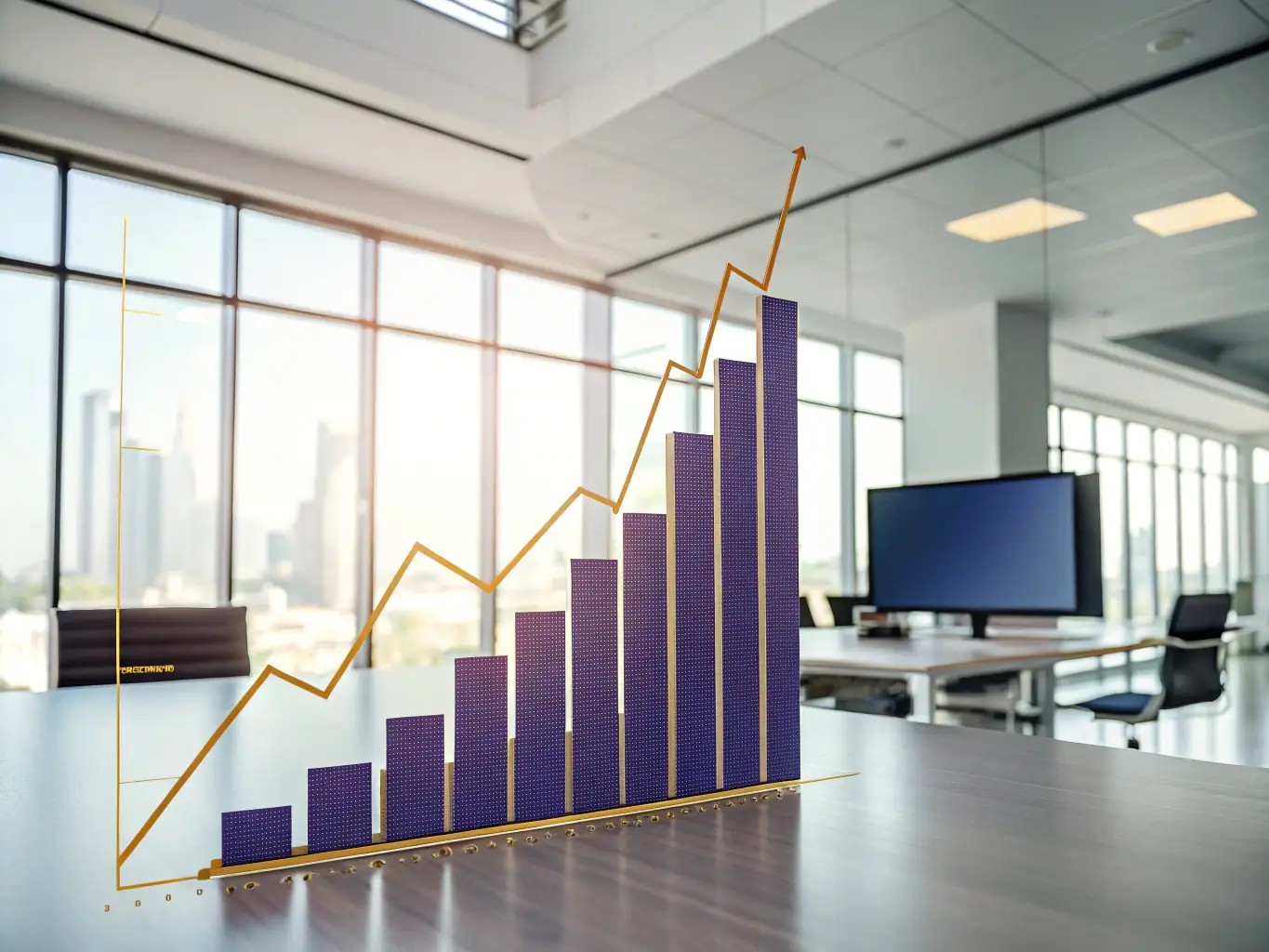 A graph showing investment growth, illustrating the potential of strategic investment planning in the Canadian market.