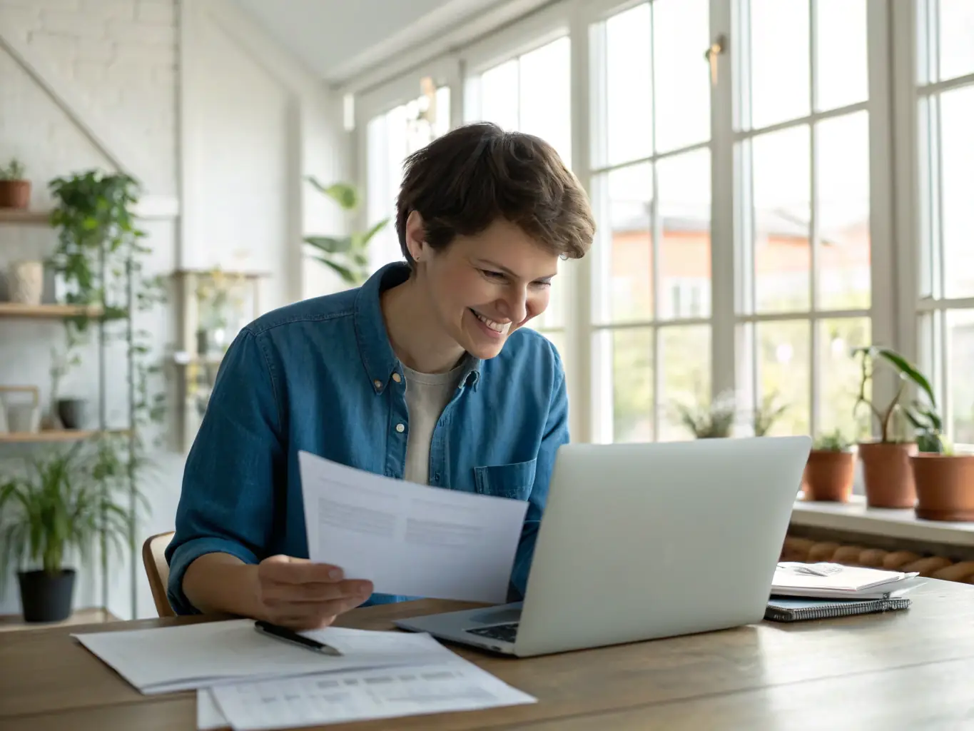 A person reviewing a budget spreadsheet on a laptop, highlighting the importance of budgeting for financial success in Canada.